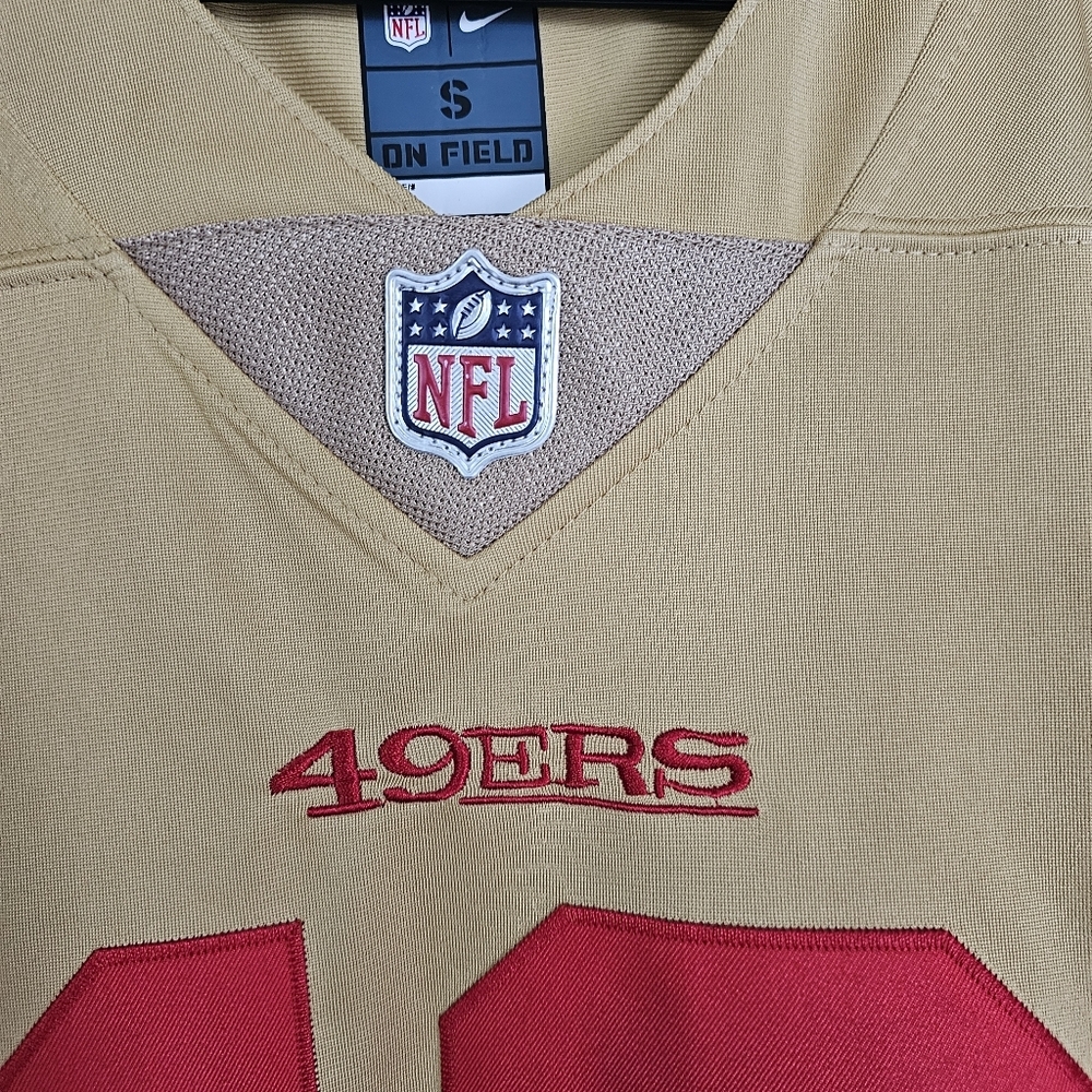 San Francisco 49ers DEEBO SAMUEL #19 Gold NFL On Field Jersey Size Men Small NEW - Picture 8 of 11